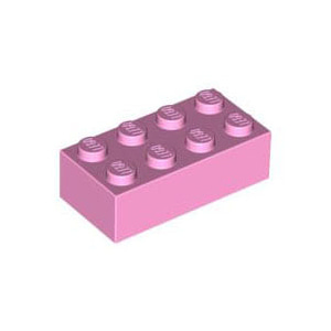 레고 부품 브릭 블럭 밝은 핑크 Bright Pink Brick 2 x 4 4520632