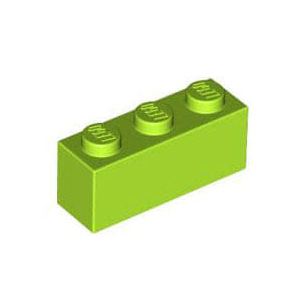 레고 부품 브릭 블럭 라임색 Lime Brick 1 x 3 4166093
