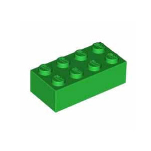 레고 부품 브릭 블럭 녹색 Green Brick 2 x 4 4106356