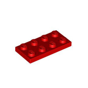 레고 부품 플레이트 빨간색 Red Plate 2 x 4 302021