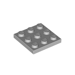 [USED변색있음]레고 부품 플레이트 밝은 회색 Light Bluish Gray Plate 3 x 3 6015347