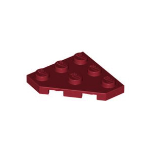 레고 부품 웨지 플레이트 컷코너 다크 레드 Dark Red Wedge, Plate 3 x 3 Cut Corner 4539064