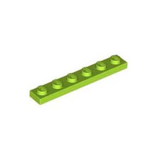 레고 부품 플레이트 라임색 Lime Plate 1 x 6 4529160