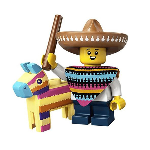 71027 레고 미니피규어 20탄 피냐타 소년 col20 Piñata Boy, Series 20 (Complete Set with Stand and Accessories)[포장윗면살짝개봉]