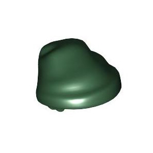 레고 부품 모자 해적 두건 다크 그린 Dark Green Minifigure, Headgear Hat, Cloth Wrap / Bandana 4541096