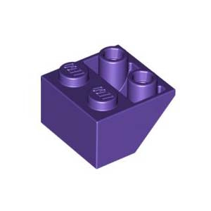 레고 부품 역경사 슬로프 다크 퍼플 Dark Purple Slope, Inverted 45 2 x 2 6133921
