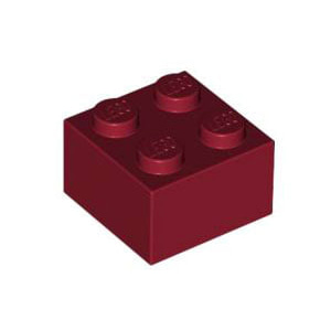 레고 부품 브릭 블럭 다크 레드 Dark Red Brick 2 x 2 4539104