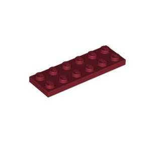 레고 부품 플레이트 다크 레드 Dark Red Plate 2 x 6 4618986