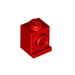 레고 부품 변형 브릭 빨간색 Red Brick, Modified 1 x 1 with Headlight 407021