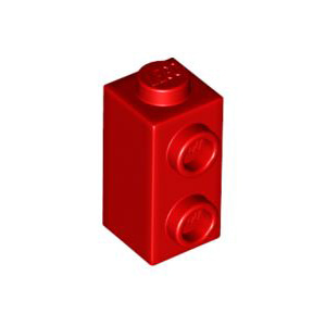 레고 부품 변형 브릭 빨간색 Red Brick, Modified 1 x 1 x 1 2/3 with Studs on 1 Side 6187620
