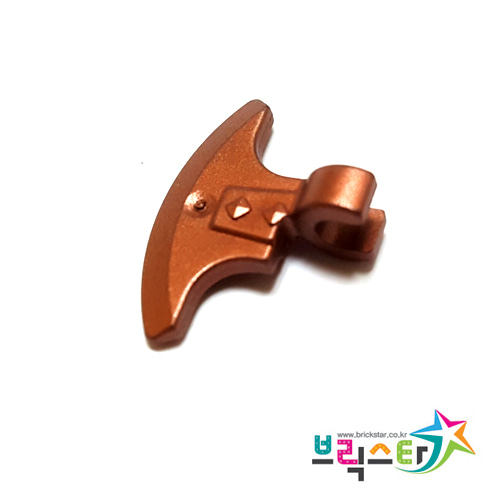 레고 부품 무기 도끼날 구리색 Copper Minifigure, Weapon Axe Head, Clip-on