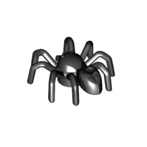 레고 부품 거미 검정색 Black Spider with Elongated Abdomen 6234806