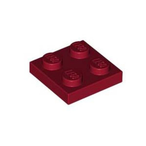 레고 부품 플레이트 다크 레드 Dark Red Plate 2 x 2 4585479