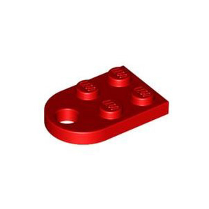 레고 부품 변형 플레이트 빨간색 Red Plate, Modified 3 x 2 with Hole 4188189