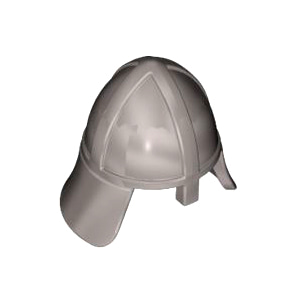 레고 부품 캐슬 투구 헬멧 메탈릭 실버 Metallic Silver Minifigure, Headgear Helmet Castle with Neck Protector 6051870