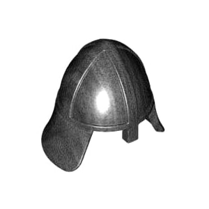 레고 부품 캐슬 투구 헬멧 진주빛 진회색 Pearl Dark Gray Minifigure, Headgear Helmet Castle with Neck Protector 4617233