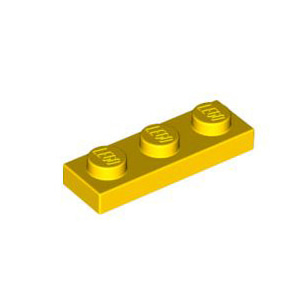 레고 부품 플레이트 노란색 Yellow Plate 1 x 3 362324