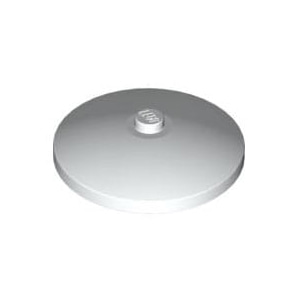 [USED변색있음]레고 부품 접시 모양 흰색 White Dish 4 x 4 Inverted (Radar) with Solid Stud 396001