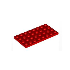 레고 부품 플레이트 빨간색 Red Plate 4 x 8 303521