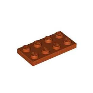 레고 부품 플레이트 다크 오렌지 Dark Orange Plate 2 x 4 4535928