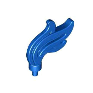 레고 부품 세가닥 깃털 파란색 Blue Minifigure, Plume Feather Triple Compact / Flame / Water 6034719