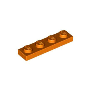 레고 부품 플레이트 오렌지색 Orange Plate 1 x 4 4118782