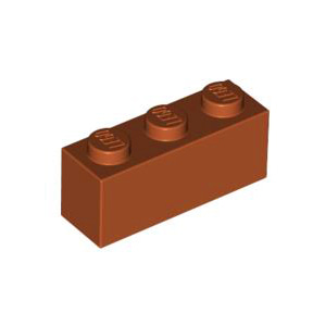 레고 부품 브릭 블럭 다크 오렌지 Dark Orange Brick 1 x 3 6263221
