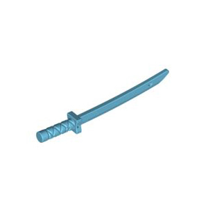레고 부품 무기 샴시르 칼 미디엄 하늘색 Medium Azure Minifigure, Weapon Sword, Shamshir/Katana (Square Guard) 6264121