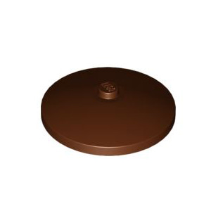 레고 부품 접시 모양 적갈색 Reddish Brown Dish 4 x 4 Inverted (Radar) with Solid Stud 4625045
