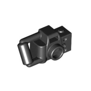레고 부품 카메라 검정색 Black Minifigure, Utensil Camera Handheld Style 4106552