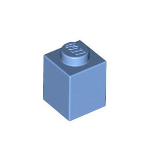 [USED변색있음]레고 부품 브릭 블럭 미디엄 블루 Medium Blue Brick 1 x 1 4179830