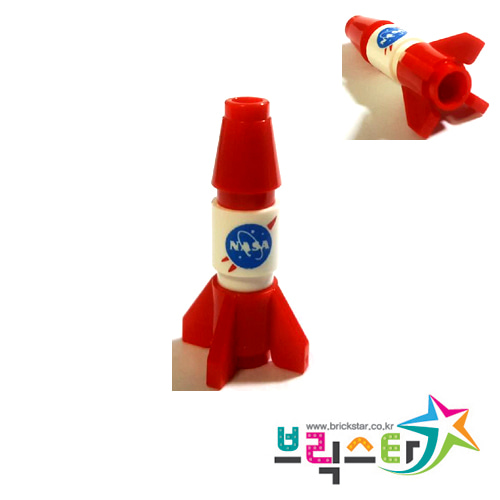 레고 부품 NASA 미니 로켓 The &#039;NASA&#039; Logo Rocket조립 완성품 3 pcs