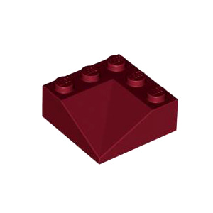 레고 부품 경사 슬로프 더블 컨케이브 다크 레드 Dark Red Slope 33 3 x 3 Double Concave 4651936