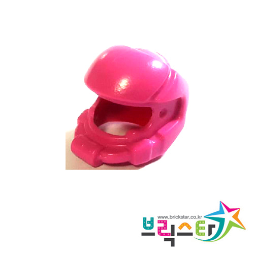 레고 부품 우주인 헬멧 다크 핑크 Dark Pink Minifigure, Headgear Helmet Space