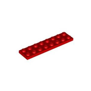 레고 부품 플레이트 빨간색 Red Plate 2 x 8 303421