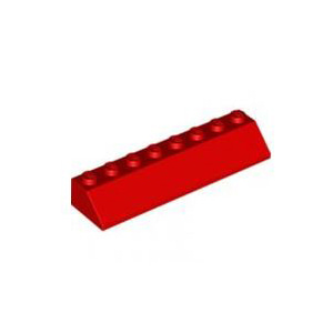 레고 부품 경사 슬로프 빨간색 Red Slope 45 2 x 8 4550322