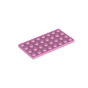 레고 부품 플레이트 밝은 핑크 Bright Pink Plate 4 x 8 4520813