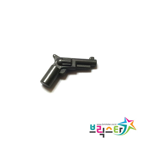 레고 부품 무기 권총 리볼버 진주빛 진회색 Pearl Dark Gray  Minifigure, Weapon Gun, Pistol Revolve 6035045