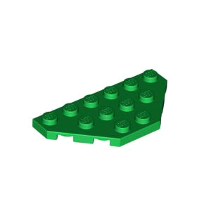 레고 부품 웨지 플레이트 컷코너 녹색 Green Wedge Plate 3 x 6 Cut Corners 241928