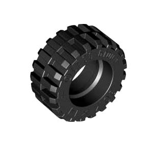 레고 부품 타이어 검정색 Black Tire 21mm D. x 12mm - Offset Tread Small Wide, Band Around Center of Tread 4568644