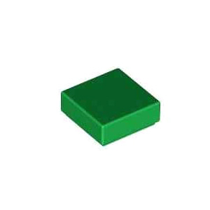 레고 부품 타일 녹색 Green Tile 1 x 1 with Groove 4558593