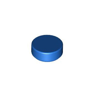 레고 부품 원형 타일 파란색 Blue Tile Round 1 x 1 6009460