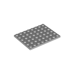 레고 부품 플레이트 밝은 회색 Light Bluish Gray Plate 6 x 8 4211408