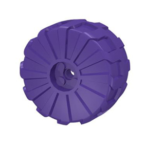 레고 부품 바퀴 휠 다크 퍼플 Dark Purple Wheel Hard Plastic Large (54mm D. x 30mm) 6164290
