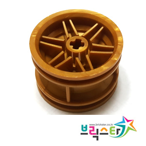 레고 부품 바퀴 휠 진주빛 골드 Pearl Gold Wheel 30.4mm D. x 20mm with No Pin Holes and Reinforced Rim 4648531