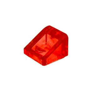 레고 부품 경사 슬로프 투명 빨간색 Trans-Red Slope 30 1 x 1 x 2/3 4244363 6245252