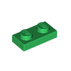 레고 부품 플레이트 녹색 Green Plate 1 x 2 302328