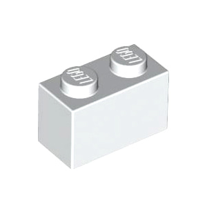 레고 브릭 블럭 흰색 White Brick 1 x 2 300401