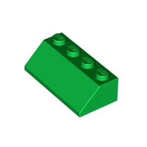 레고 부품 경사 슬로프 녹색 Green Slope 45 2 x 4 4141737