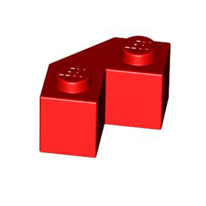 레고 부품 변형 브릭 빨간색 Red Brick Modified Facet 2 x 2 4581525